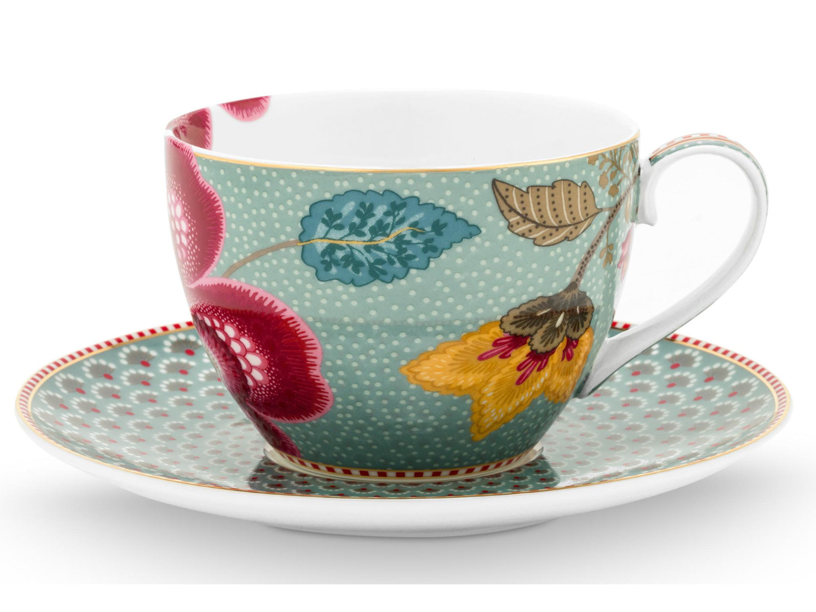 PIP STUDIO Blooming Tales Fantasy Blue Tasse mit Untertasse 0,3l Set2 - Produktbild 2