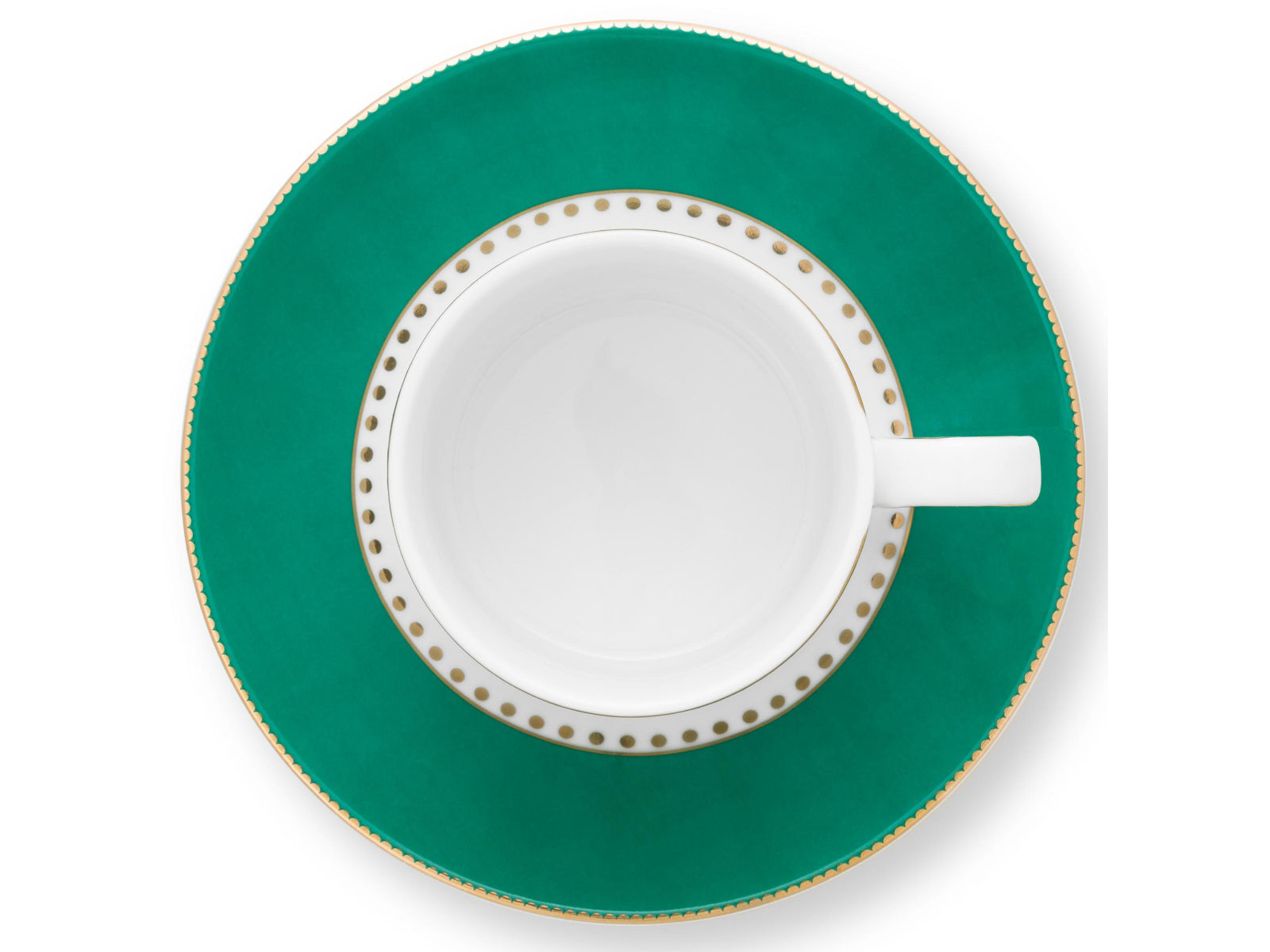PIP STUDIO Love Birds Stripes Emerald-Green Espressotasse mit Untertasse 0,125l Set2 - Produktbild 5