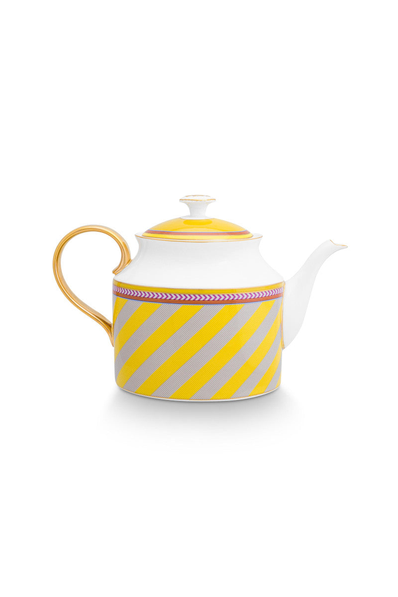 PIP STUDIO Chique Stripes Teekanne gelb 1,8l - Produktbild 2