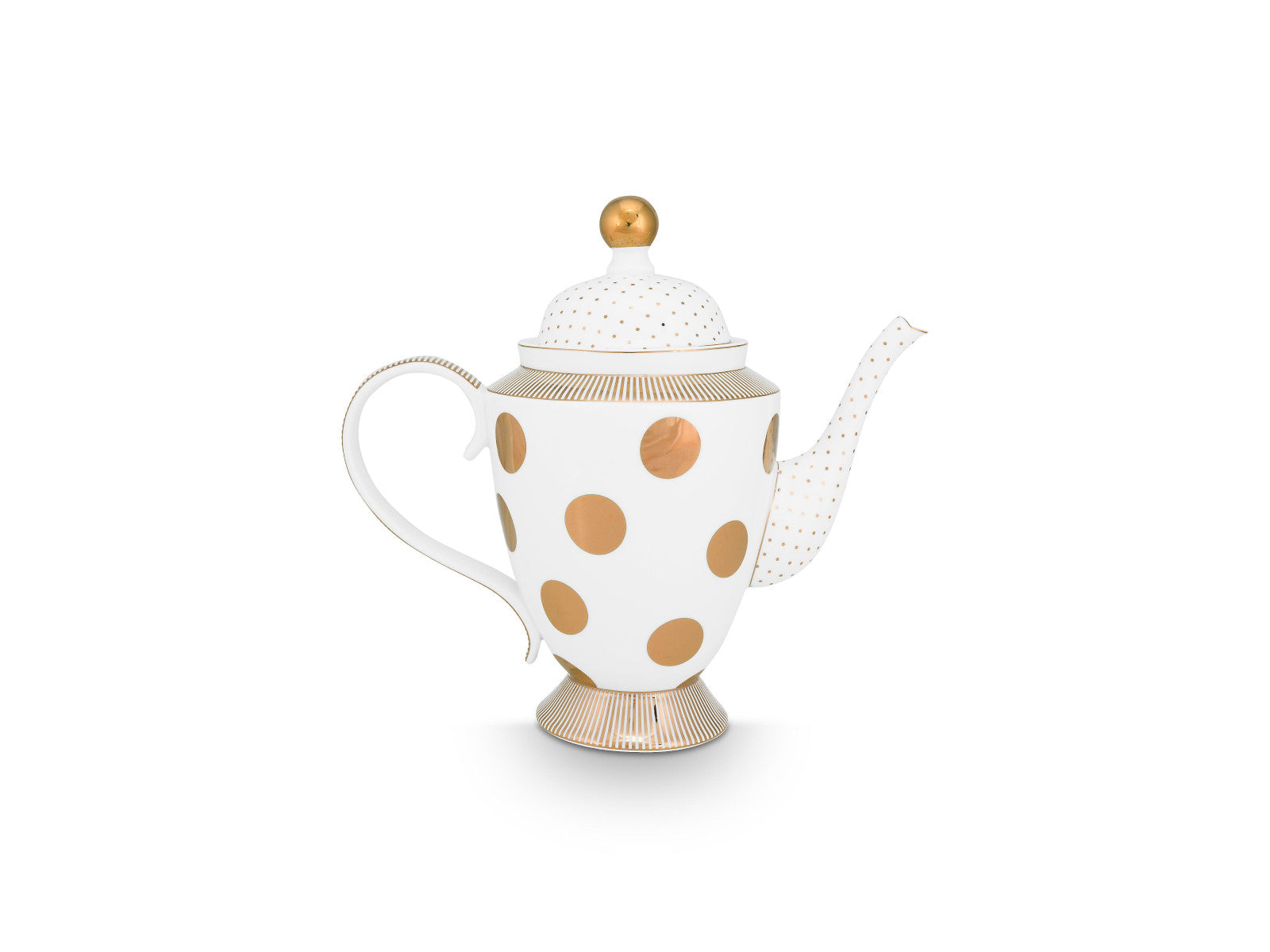PIP STUDIO Dot Delight Teekanne weiß-gold 1,25l - Produktbild 2