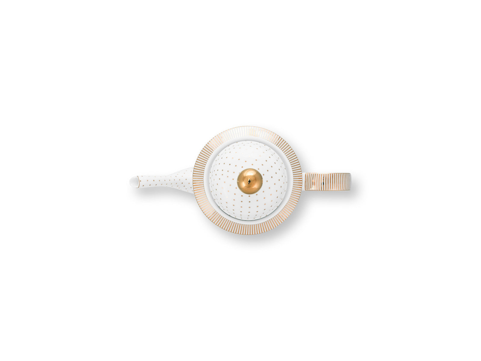 PIP STUDIO Dot Delight Teekanne weiß-gold 1,25l - Produktbild 3