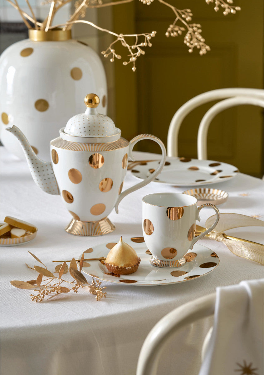 PIP STUDIO Dot Delight Teekanne weiß-gold 1,25l - Produktbild 5