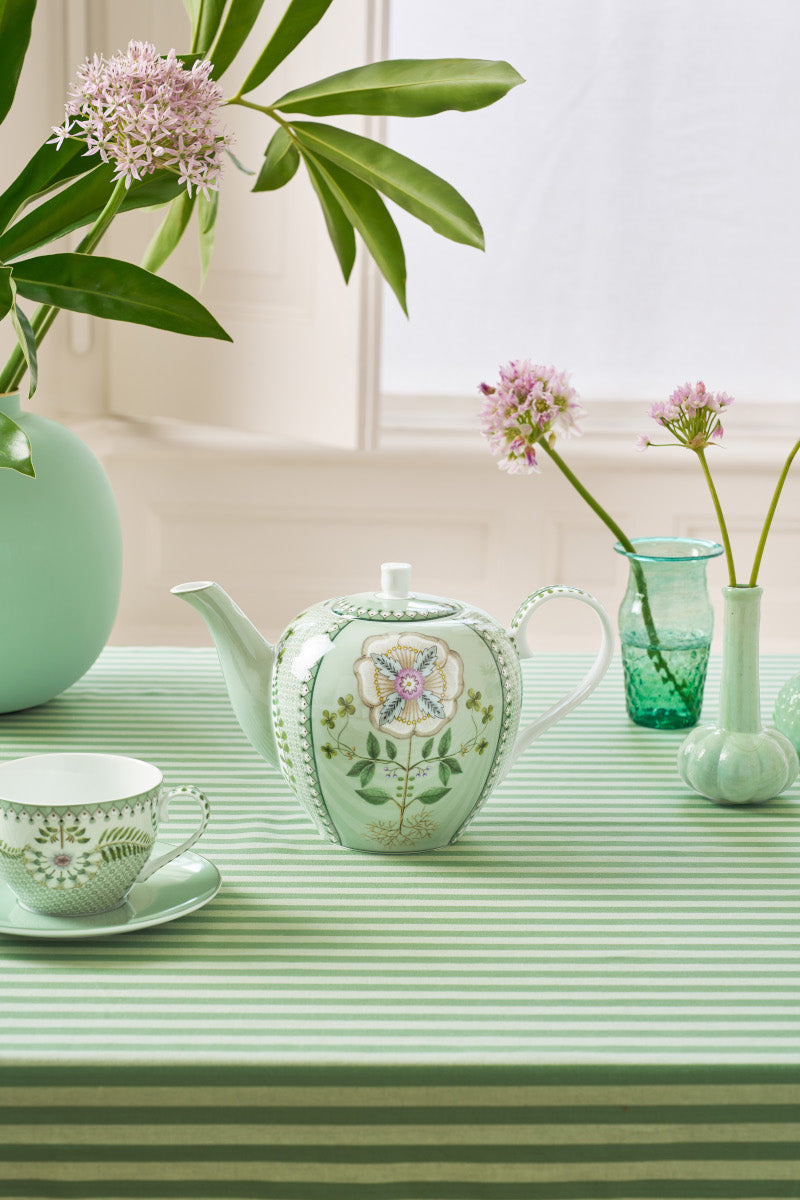 PIP STUDIO Lily&Lotus Tiles Light Green Teekanne 1,6l - Produktbild 4