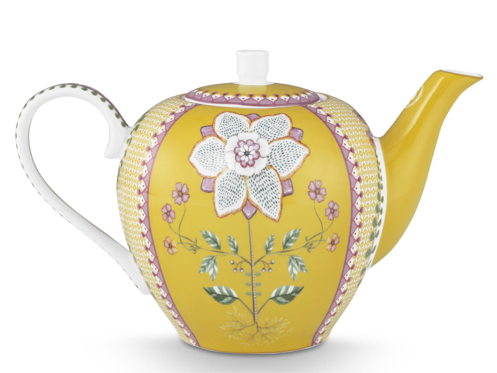 PIP STUDIO Lily&Lotus Tiles Yellow Large Teekanne 1,6l - Produktbild 2
