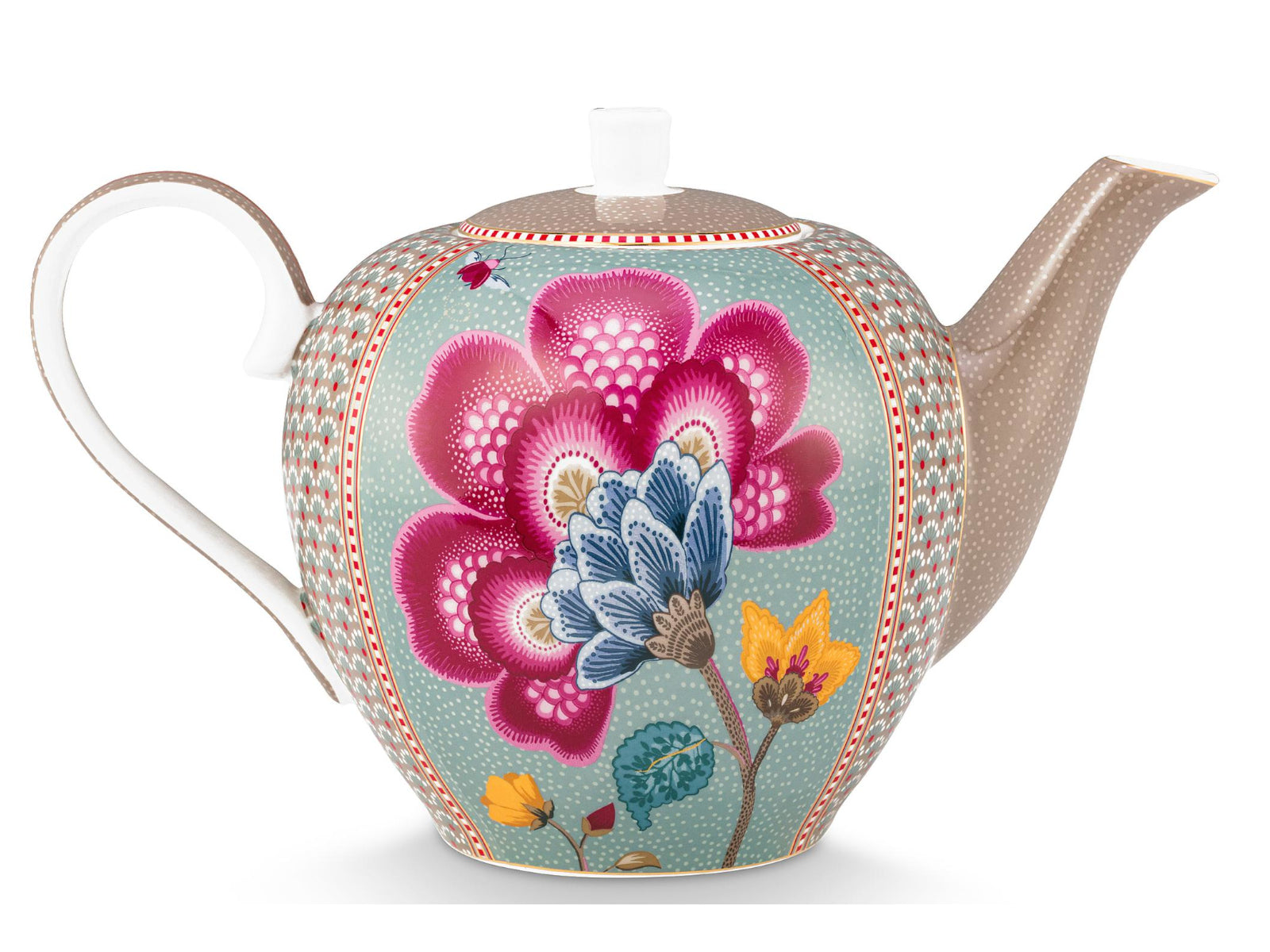 PIP STUDIO Blooming Tales Fantasy Khaki-Blue Teekanne Large 1,6l - Produktbild 2