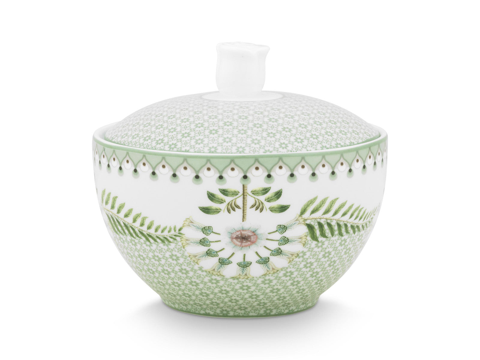 PIP STUDIO Lily&Lotus Tiles Light Green Zuckerdose 300ml