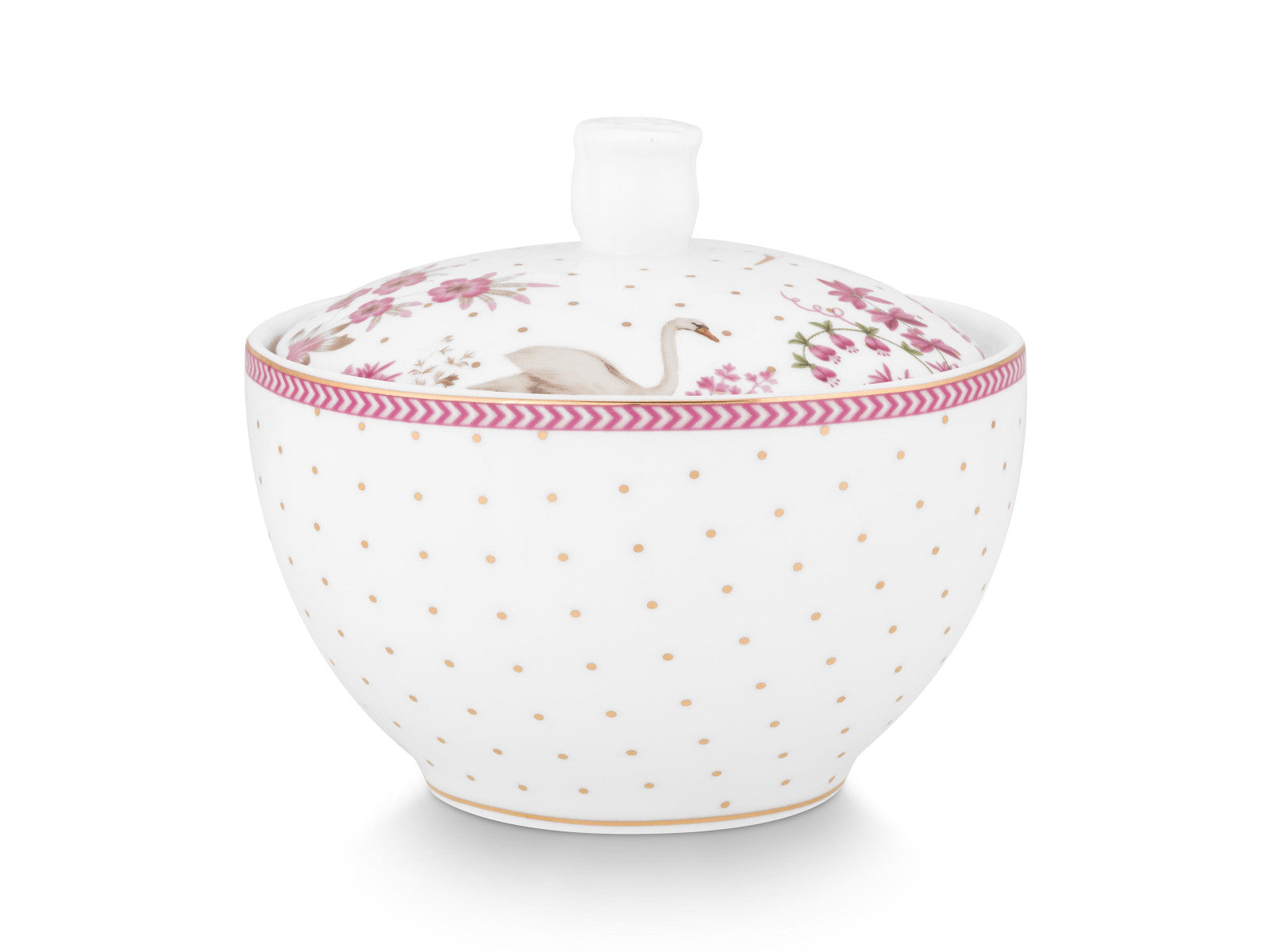 PIP STUDIO Jolie Dots Gold Pink Zuckerdose 300ml