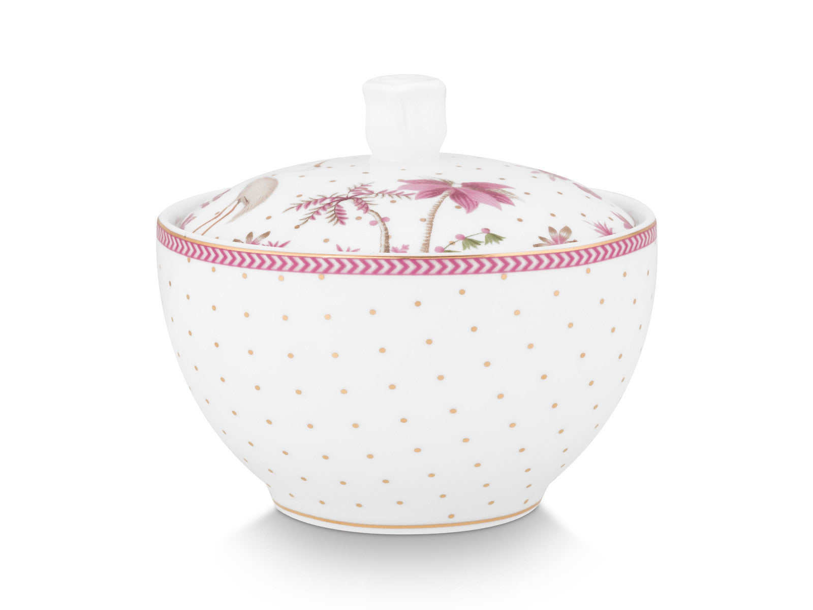 PIP STUDIO Jolie Dots Gold Pink Zuckerdose 300ml - Produktbild 2