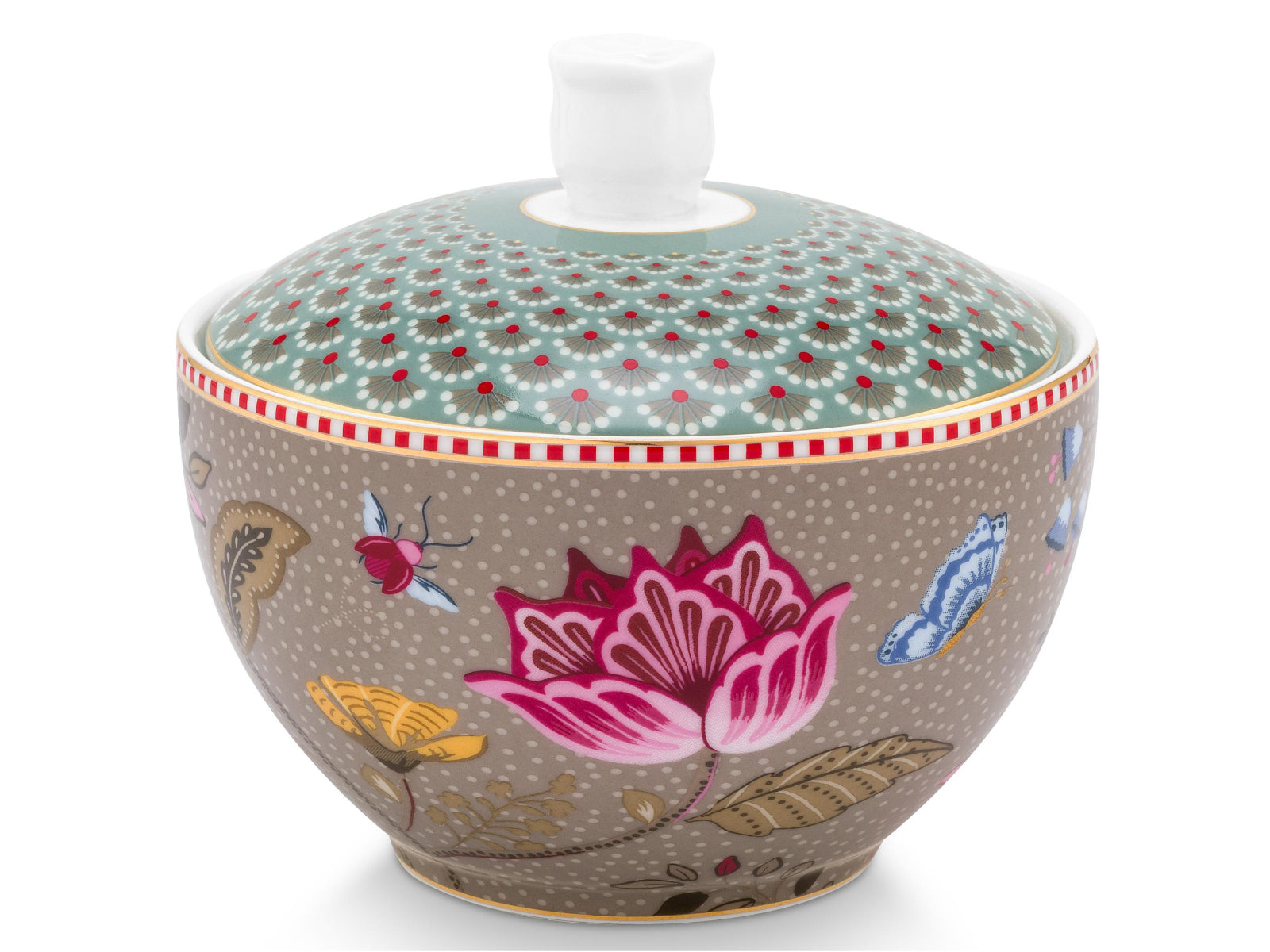 PIP STUDIO Blooming Tales Fantasy Khaki-Blue Zuckerdose 0,3l - Produktbild 2