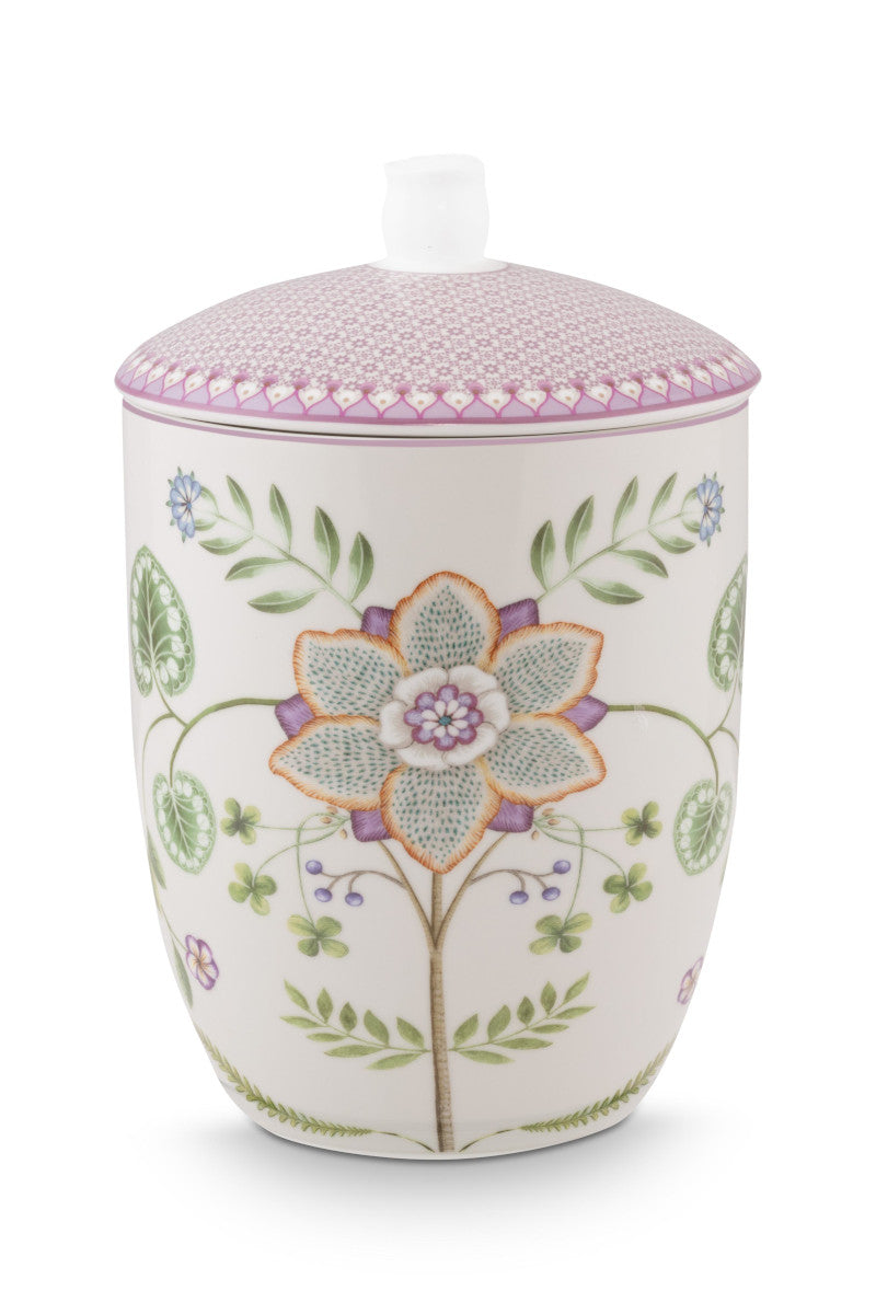 PIP STUDIO Lily&Lotus Vorratsdose weiss/bunt 1,5l - Produktbild 1