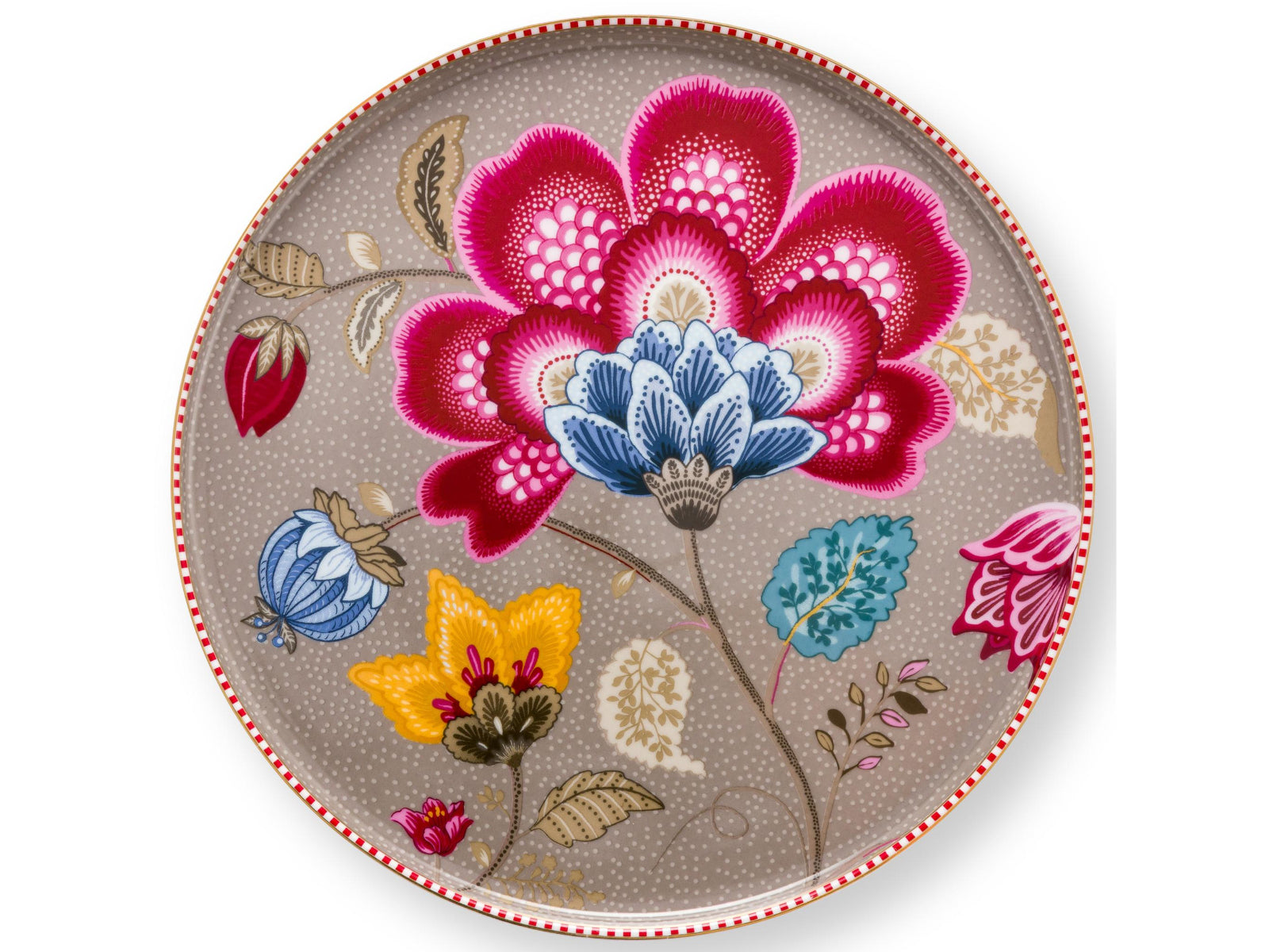 PIP STUDIO Blooming Tales Fantasy Khaki mini Kuchenplatte 21cm - Produktbild 2