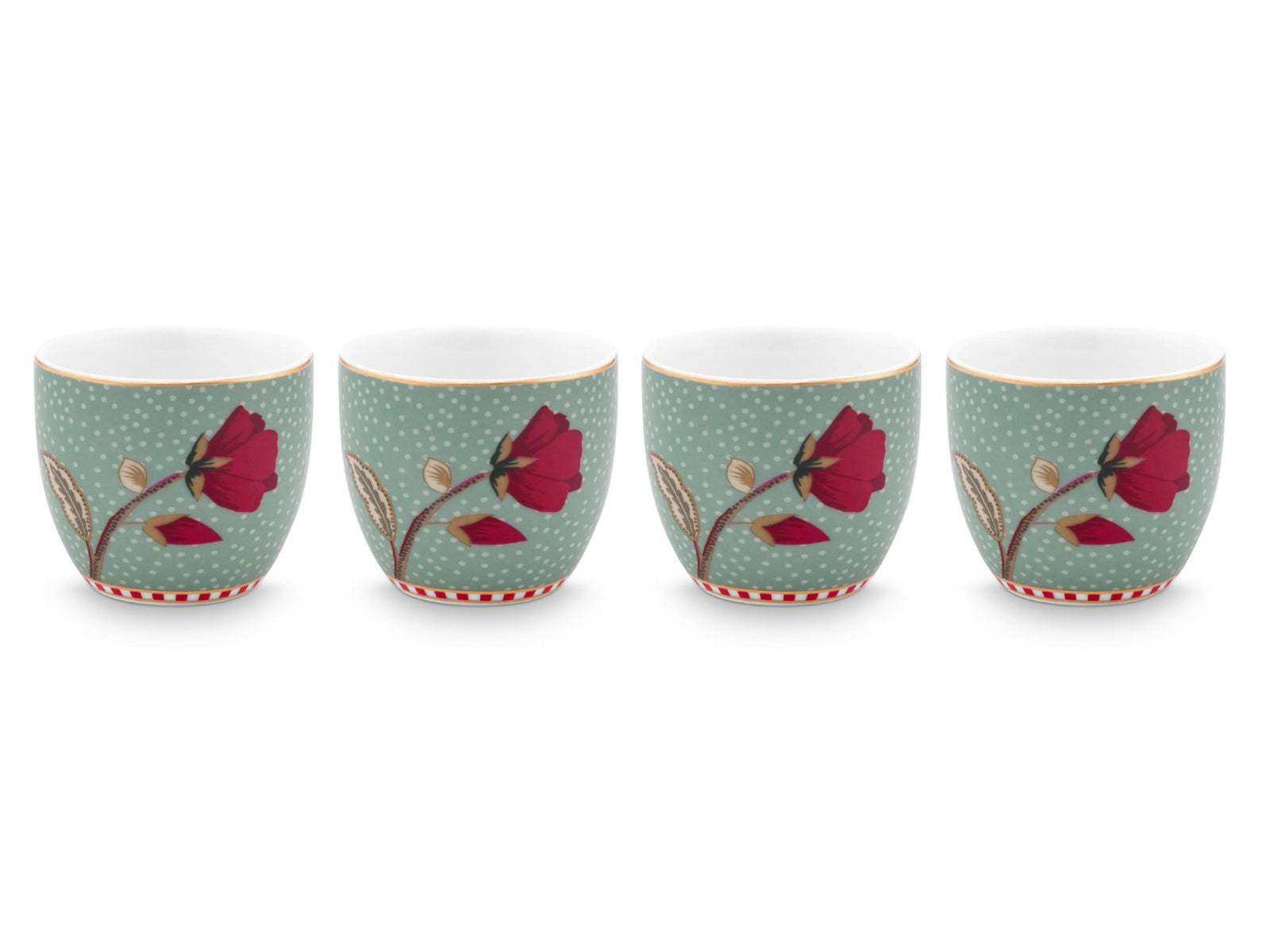 PIP STUDIO Blooming Tales Fantasy Blue Eierbecher Set4 - Produktbild 2