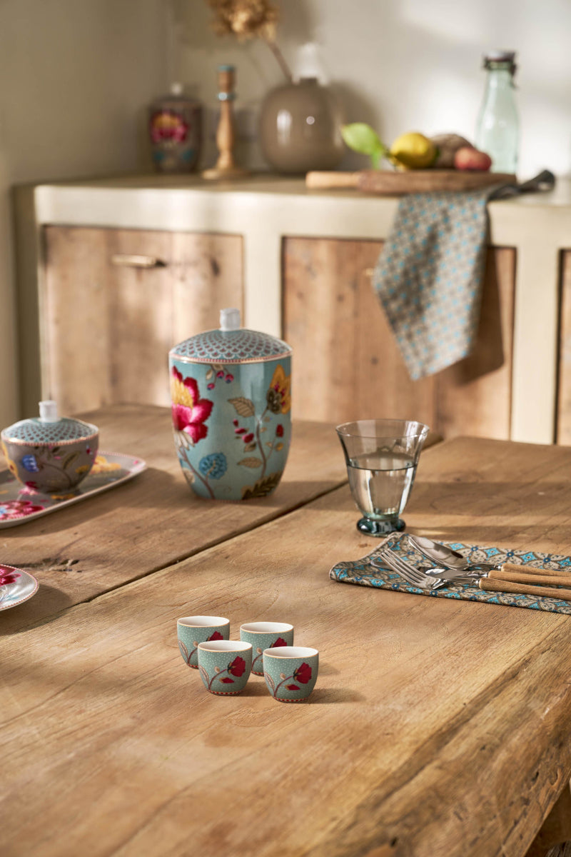 PIP STUDIO Blooming Tales Fantasy Blue Eierbecher Set4 - Produktbild 6