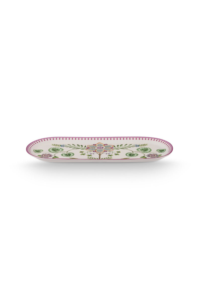 PIP STUDIO Lily&Lotus Kuchenplatte weiss/lila 33cm - Produktbild 2