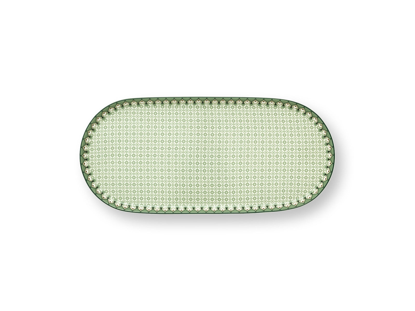 PIP STUDIO Lily&Lotus Tiles Light Green Milch- und Zuckertablett 25x12cm