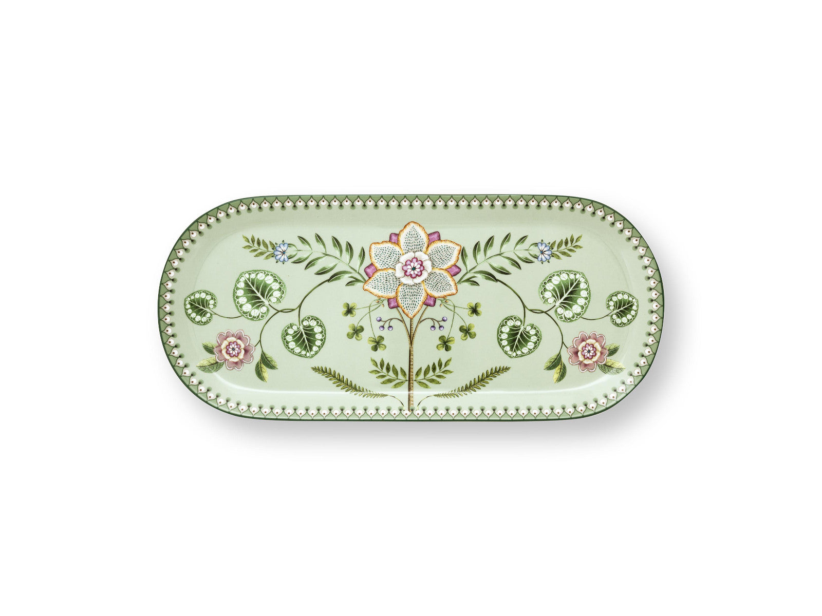 PIP STUDIO Lily&Lotus Light Green Kuchenplatte 33,3x15,5cm