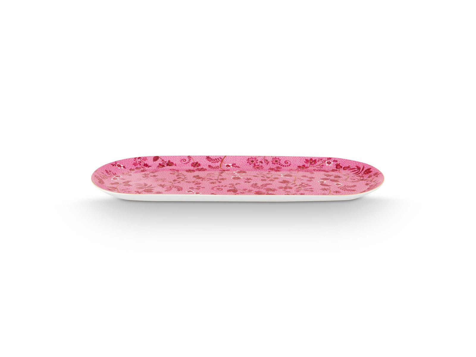 PIP STUDIO Jolie Flowers Pink Kuchenplatte 33,3x15,5cm - Produktbild 2
