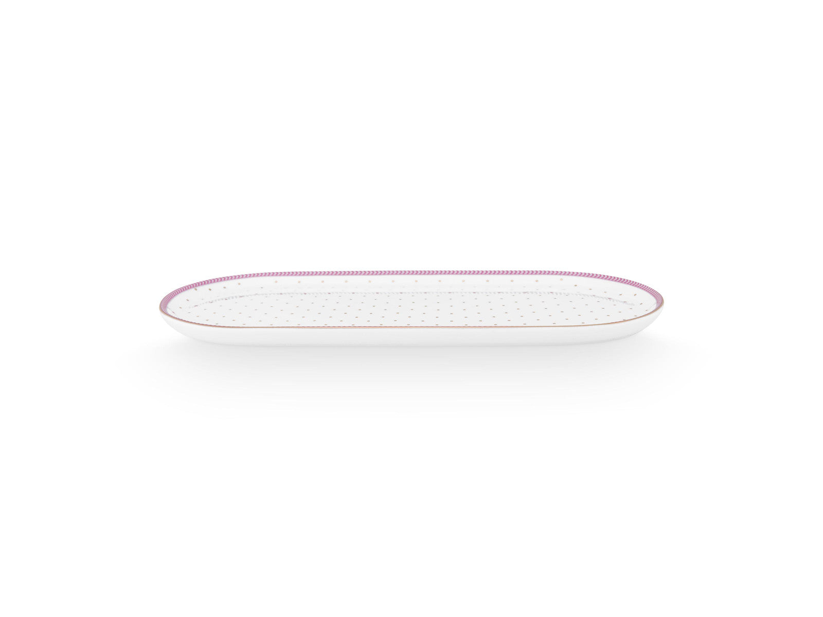 PIP STUDIO Jolie Dots Gold Pink Milch- und Zuckertablett 25x12cm - Produktbild 2