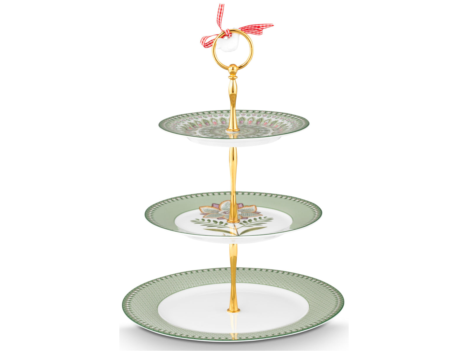 PIP STUDIO Lily&Lotus Light Green Etagere 3tlg - Produktbild 2