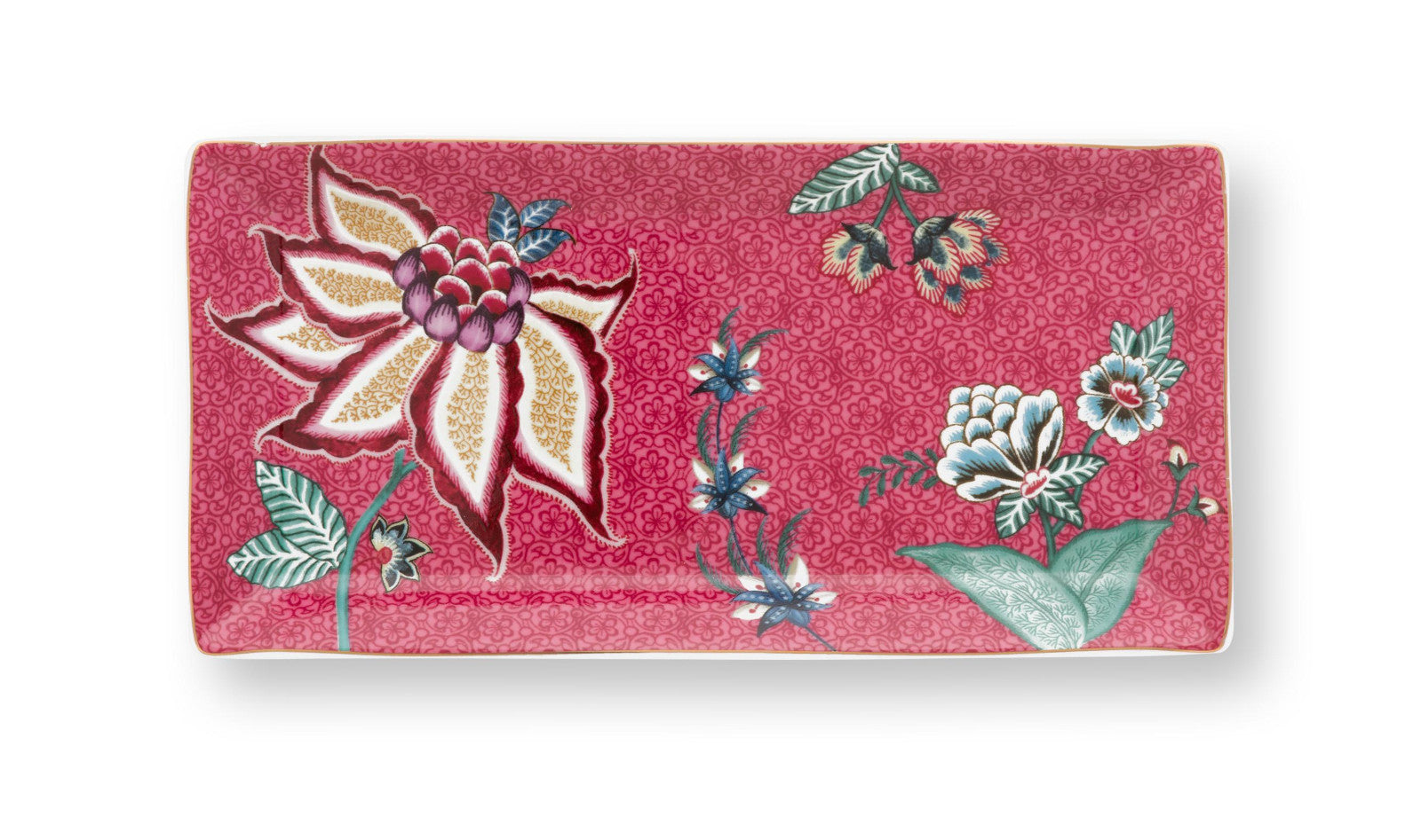 PIP STUDIO Flower Festival Oriental Geschenkset rund dark pink 6tlg - Produktbild 4