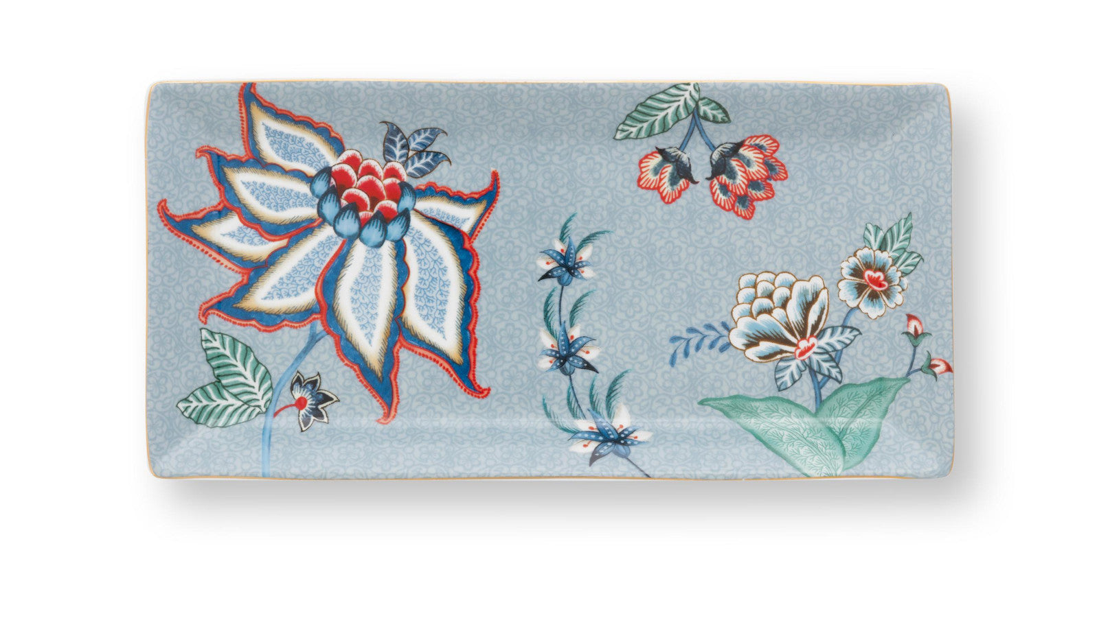 PIP STUDIO Flower Festival Oriental Geschenkset quadratisch blau 6tlg - Produktbild 2