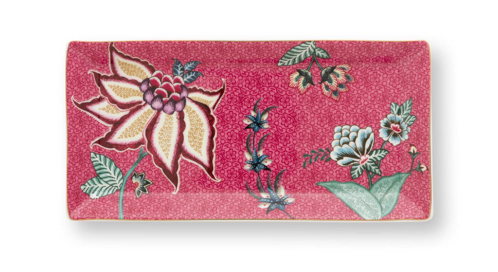 PIP STUDIO Flower Festival Oriental Geschenkset quadratisch dark pink 6tlg - Produktbild 2