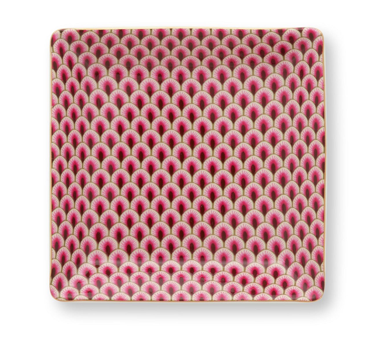 PIP STUDIO Flower Festival Oriental Geschenkset quadratisch dark pink 6tlg - Produktbild 6