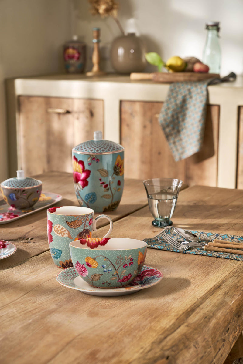 PIP STUDIO Blooming Tales Fantasy Blue Frühstücksset Set3 - Produktbild 11
