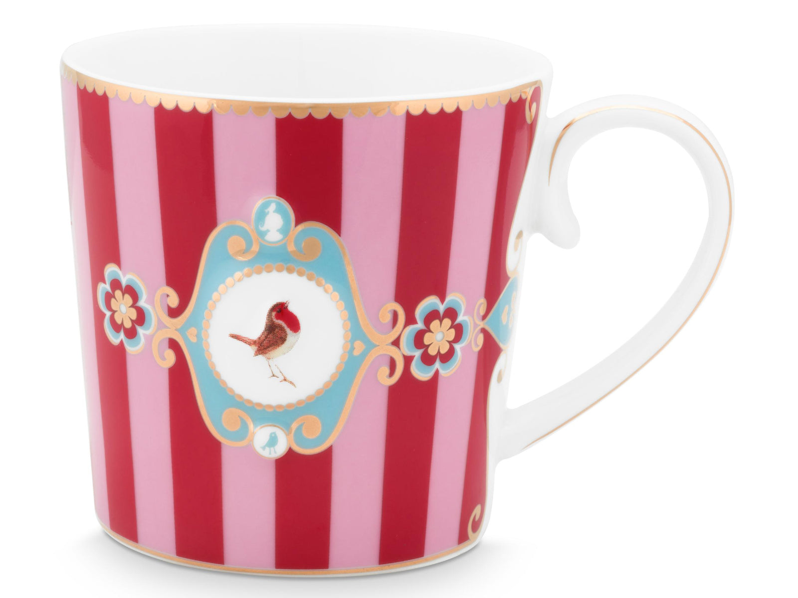 PIP STUDIO Love Birds Medallion Stripes Red-Pink Teeset für eine Person - Produktbild 4
