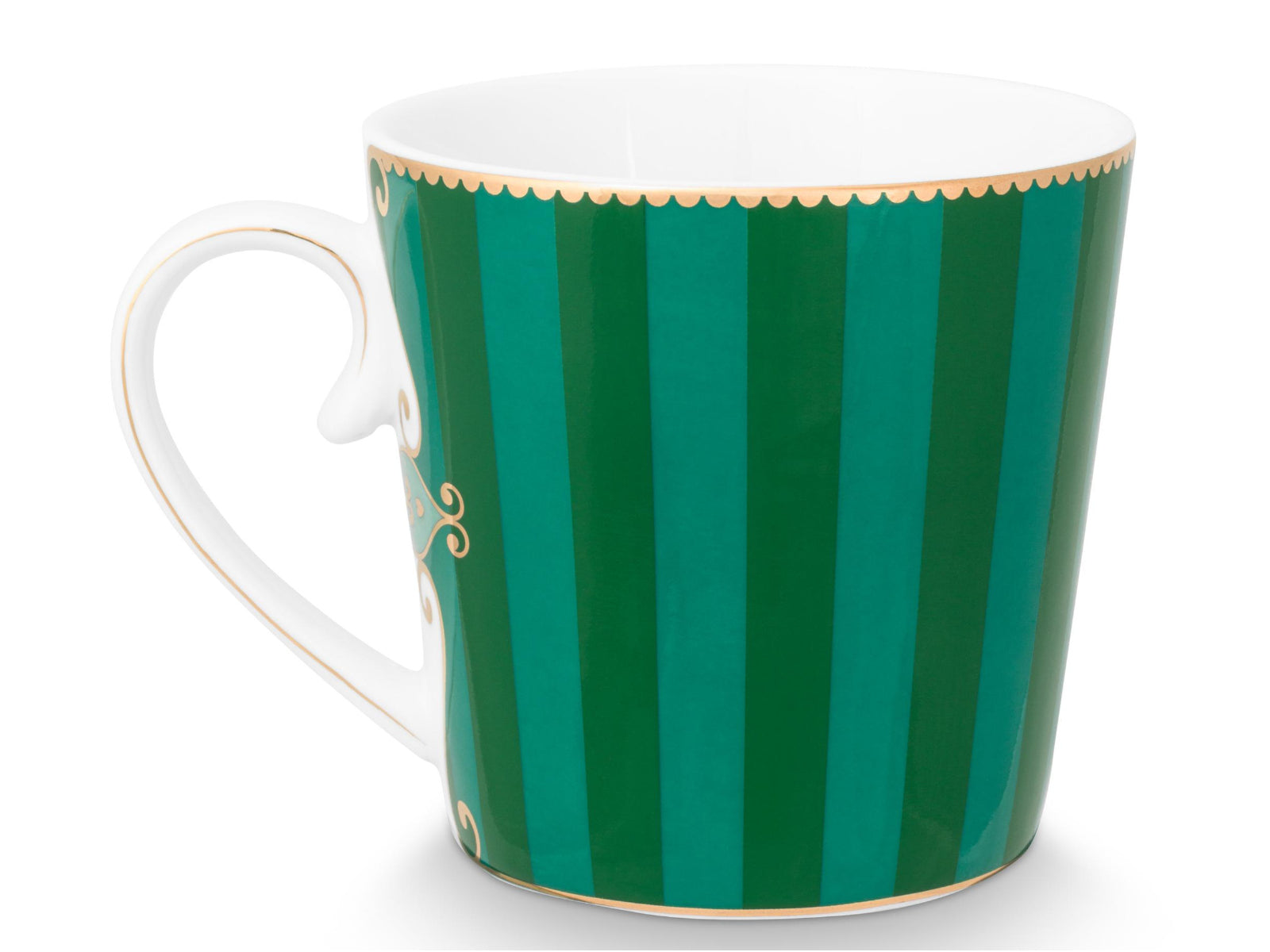 PIP STUDIO Love Birds Medallion Stripes Emerald-Green Teeset für eine Person 0,3l - Produktbild 5