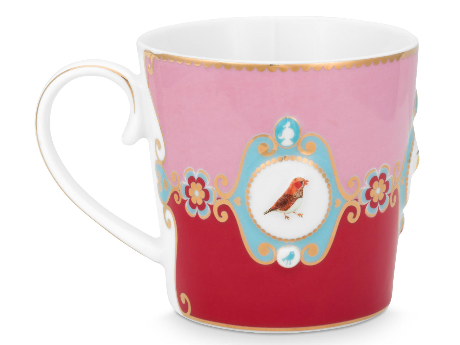 PIP STUDIO Love Birds Medallion Red-Pink Teeset für eine Person - Produktbild 4