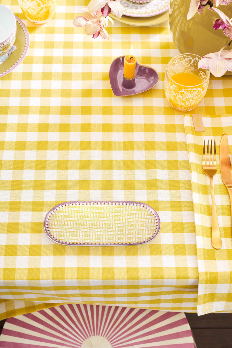 PIP STUDIO Lily&Lotus Tiles Yellow Milch- und Zuckertablett 25x12cm - Produktbild 3