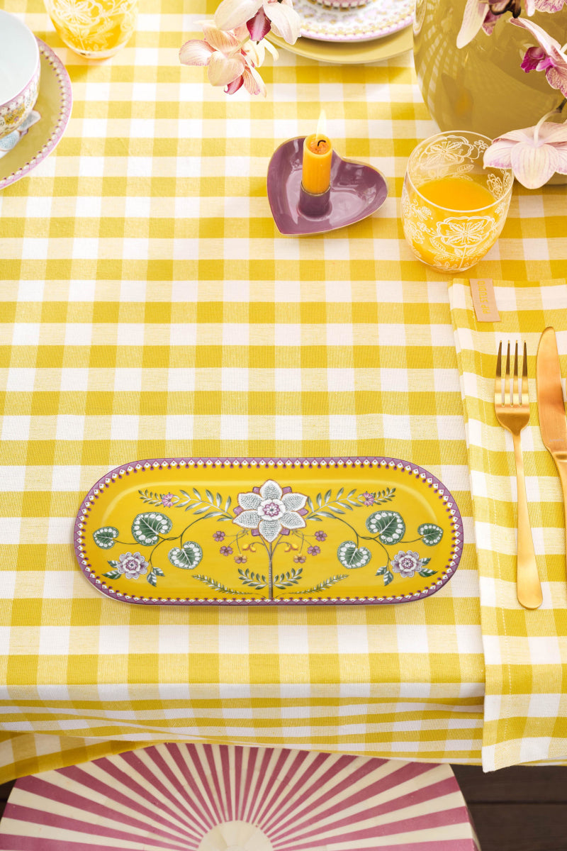 PIP STUDIO Lily&Lotus Yellow Kuchenplatte 33,3x15,5cm - Produktbild 3
