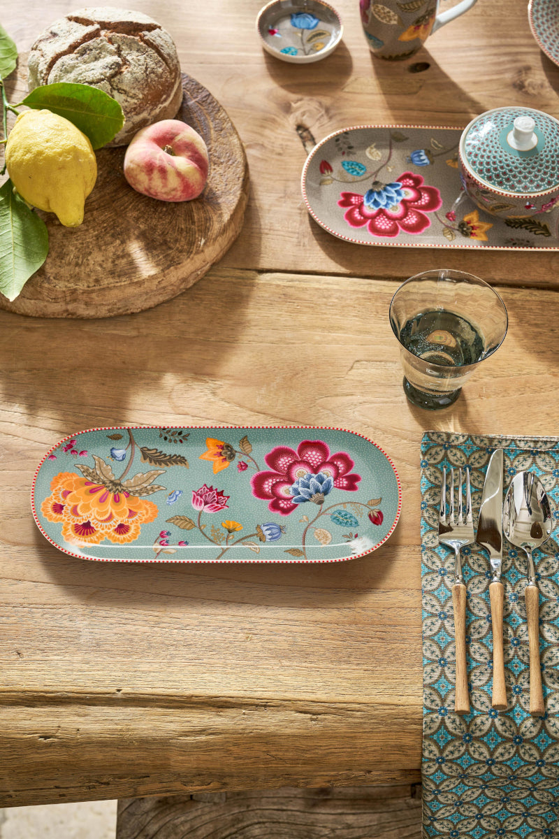 PIP STUDIO Blooming Tales Fantasy Blue Kuchenplatte 33,3x15,5cm - Produktbild 3