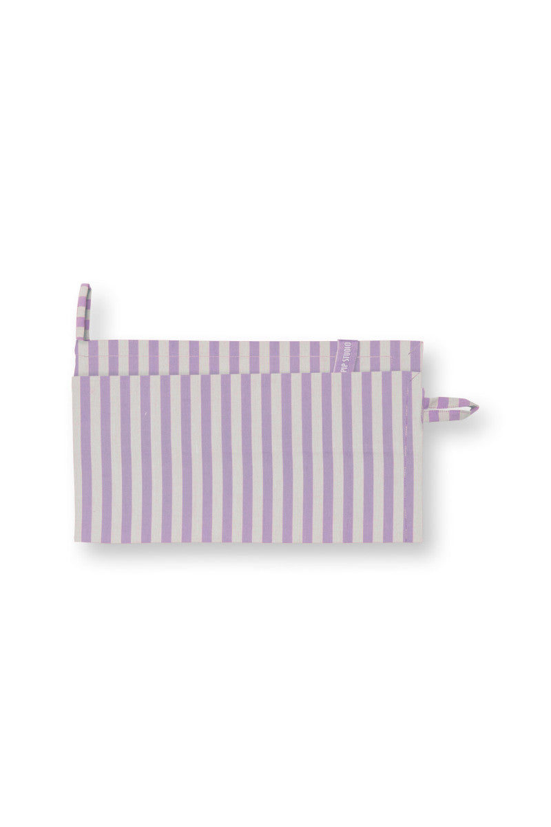 PIP STUDIO Lily&Lotus Geschirrtuch Stripes lila 65x65cm 2 Stück - Produktbild 7