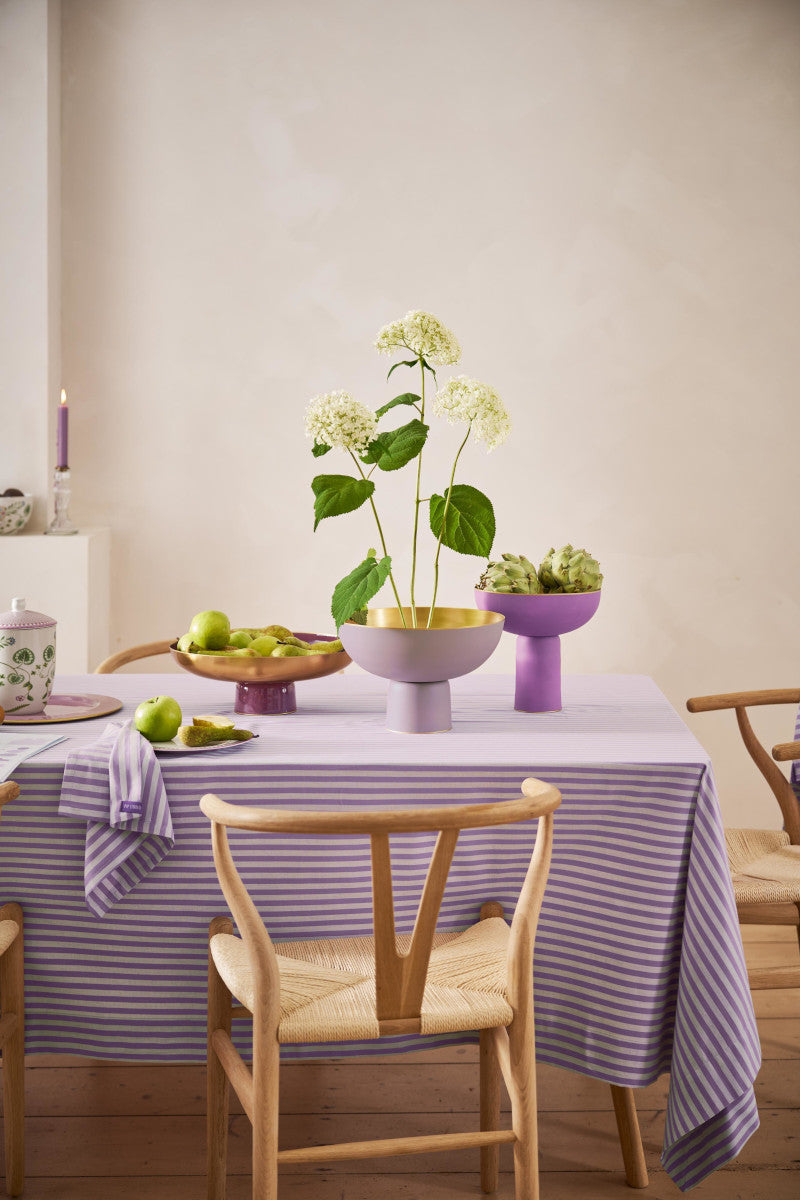 PIP STUDIO Lily&Lotus Tischdecke Stripes lila 180x300cm - Produktbild 3