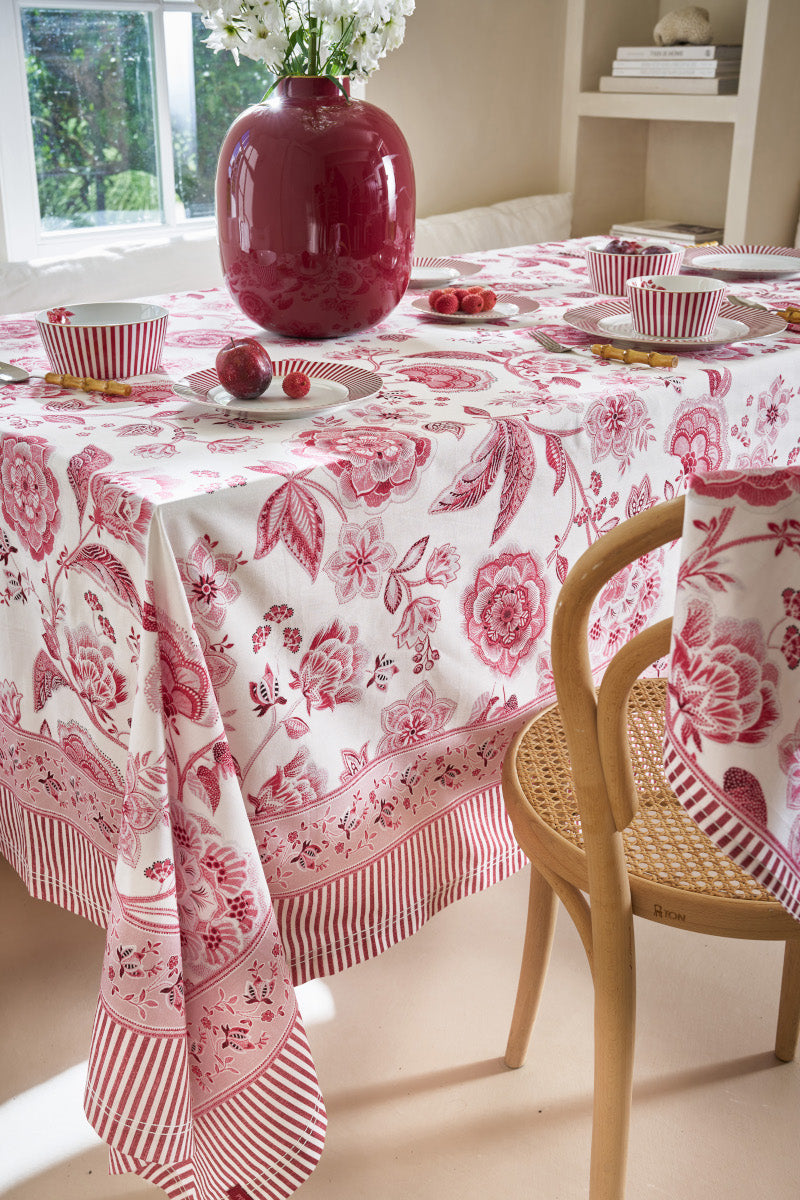 PIP STUDIO Royal Regal Flower Red Tischdecke 160x310cm - Produktbild 4