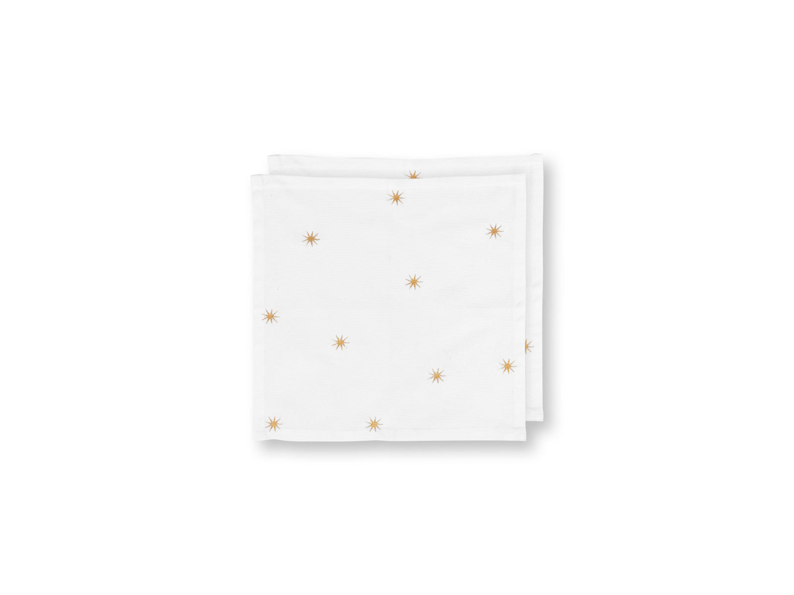 PIP STUDIO Dot Delight Servietten mit Stickerei Sterne gold 40x40cm