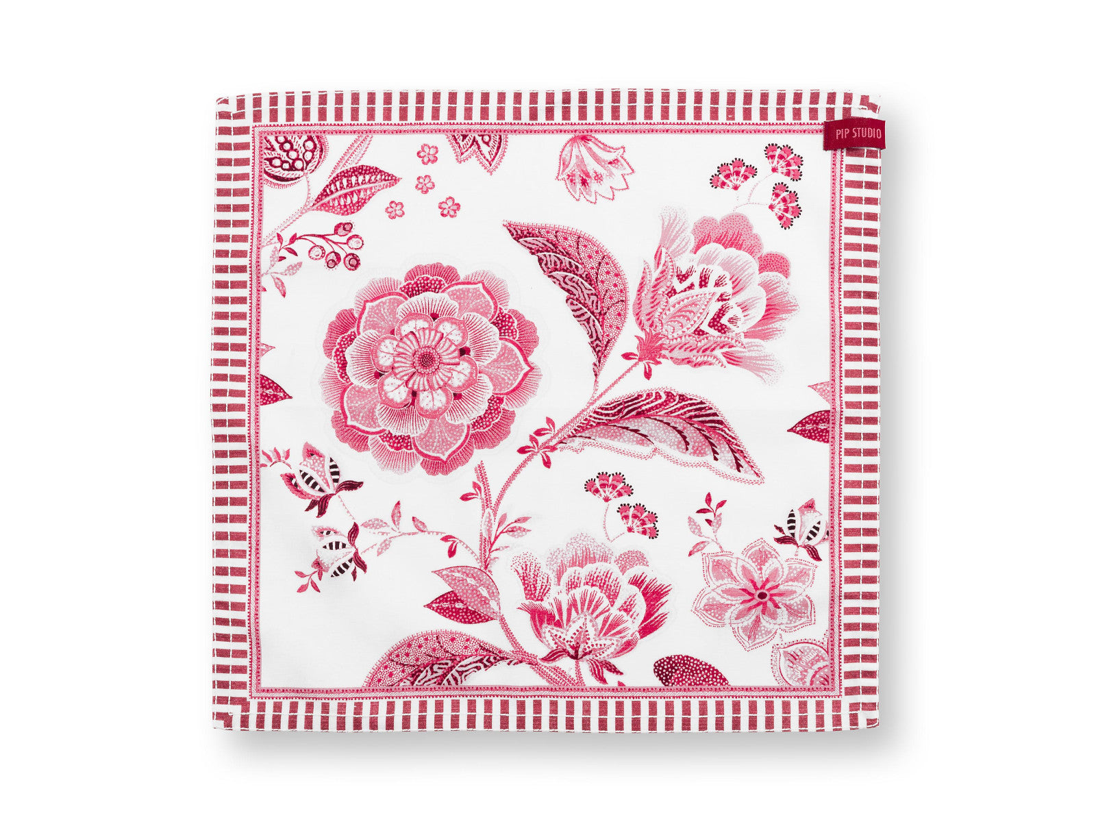 PIP STUDIO Royal Regal Flower Red Servietten 40x40cm Set4 - Produktbild 2