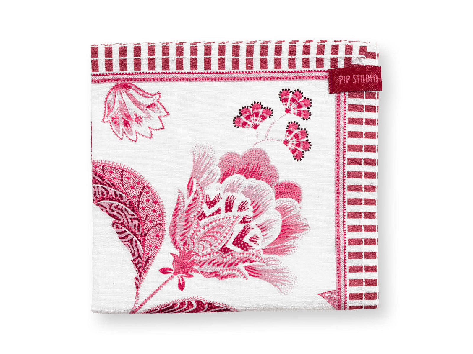 PIP STUDIO Royal Regal Flower Red Servietten 40x40cm Set4 - Produktbild 3