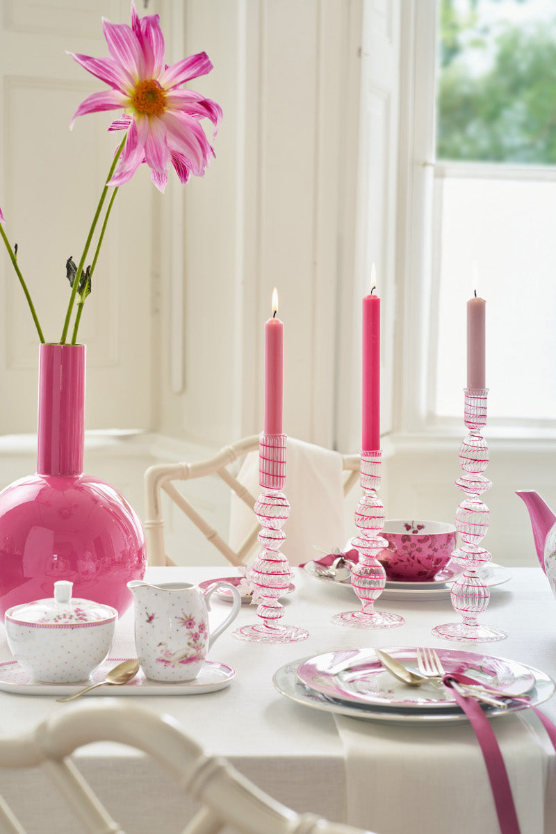 PIP STUDIO Swirl Pink Glas Kerzenständer 20cm - Produktbild 5