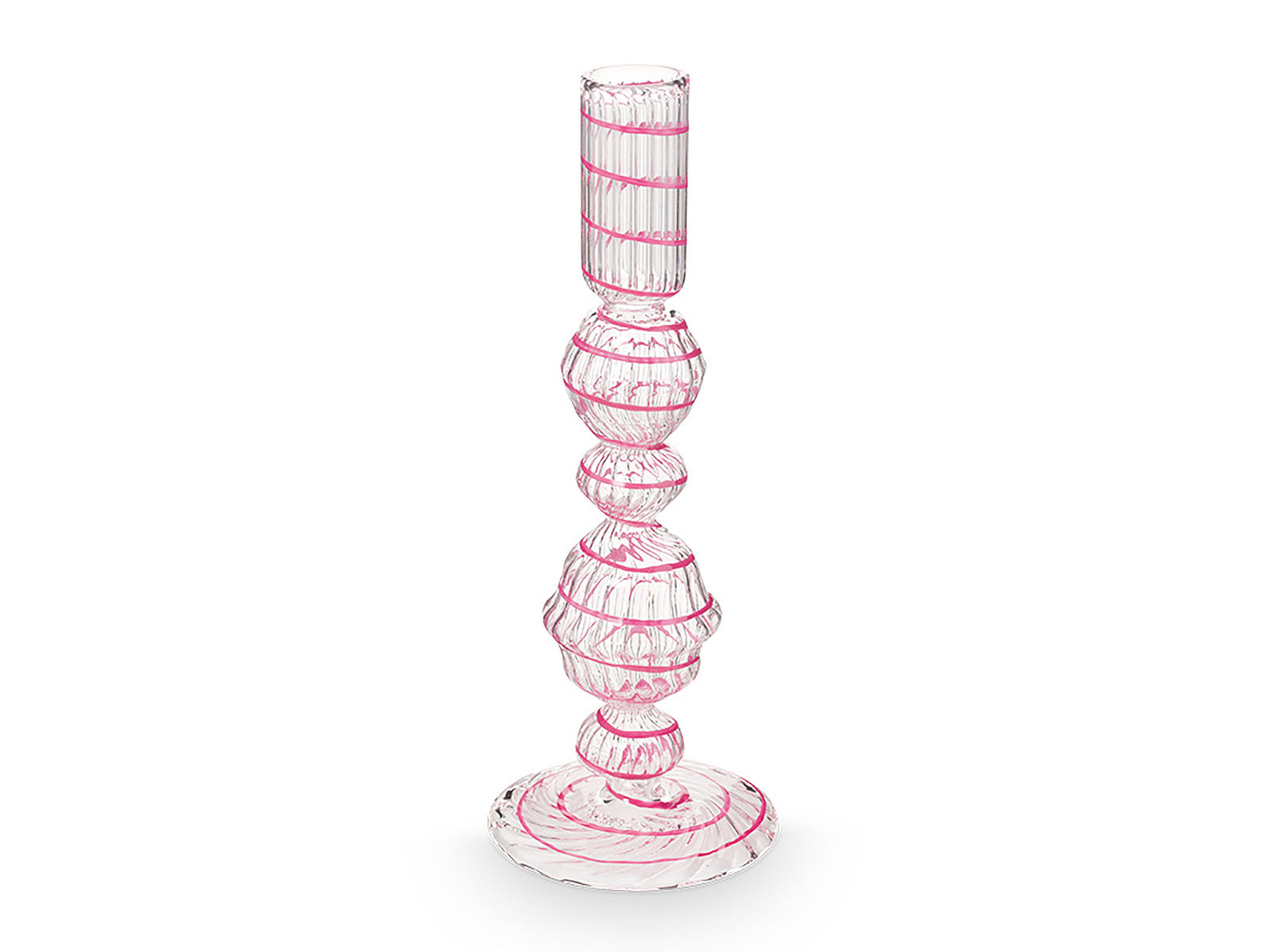 PIP STUDIO Swirl Pink Glas Kerzenständer 22cm - Produktbild 2