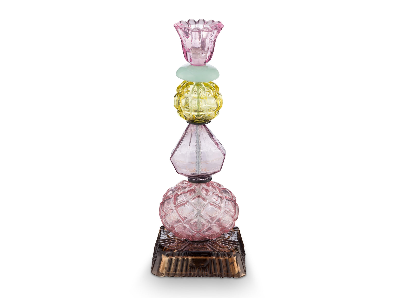 PIP STUDIO Glass Beads Kerzenhalter lila 23,5cm