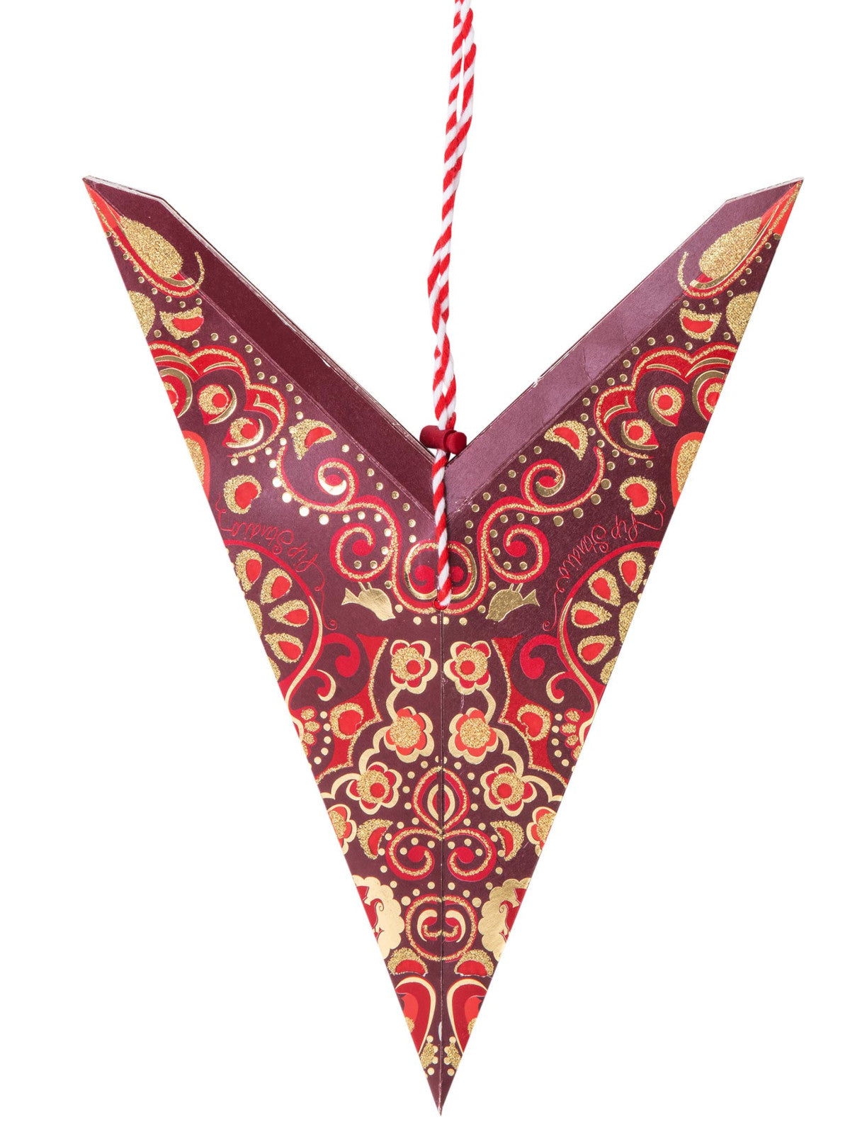 PIP STUDIO Christmas Overall Print Weihnachtsstern dunkelrot 60cm - Produktbild 2