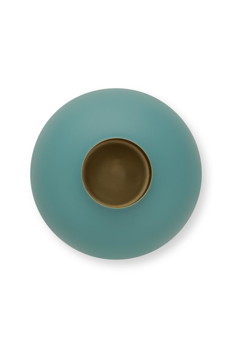 PIP STUDIO Home Deco Metal Vase hellblau matt 32cm - Produktbild 2