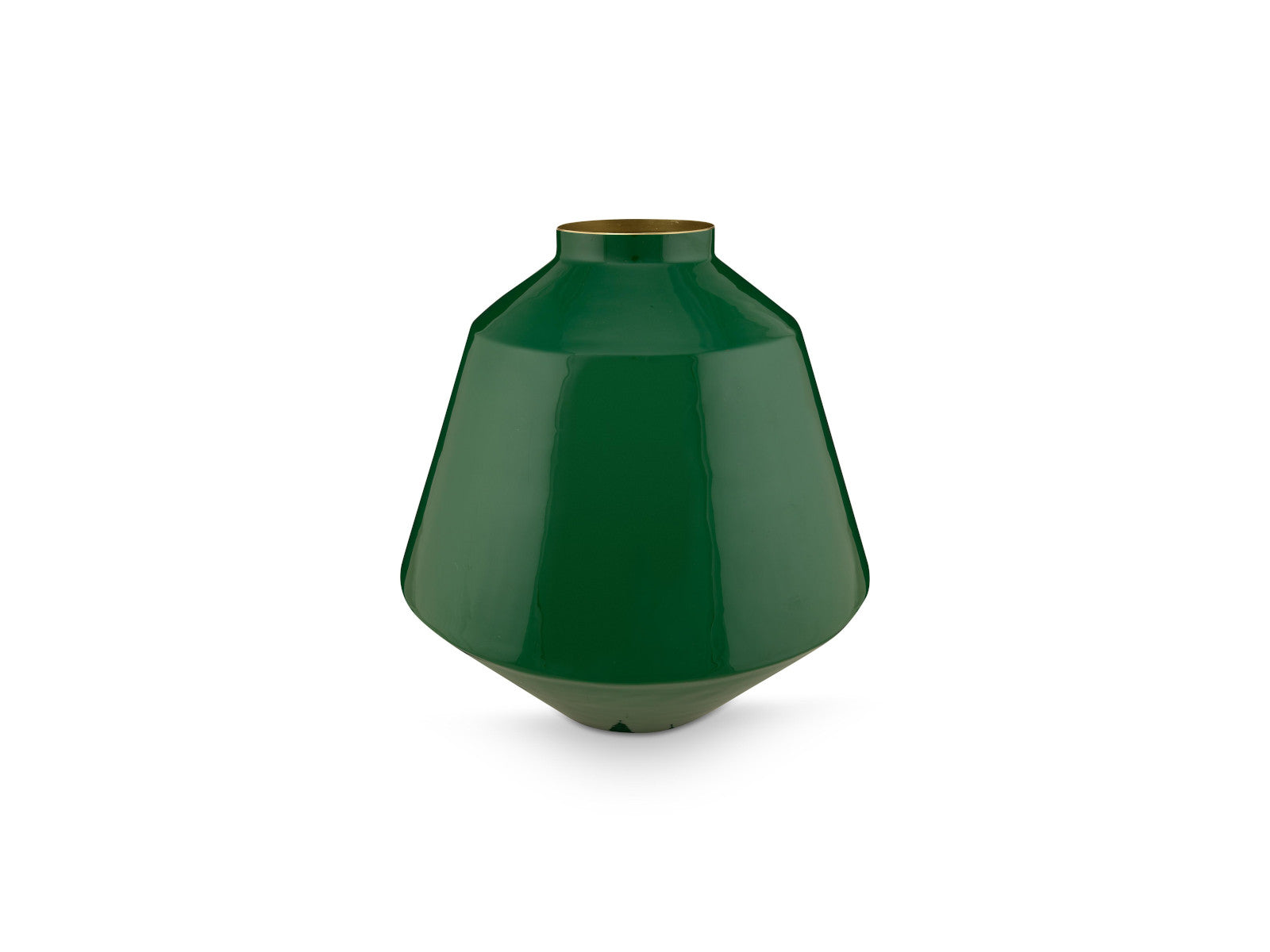 PIP STUDIO Vase Metall dunkelgrün 35cm