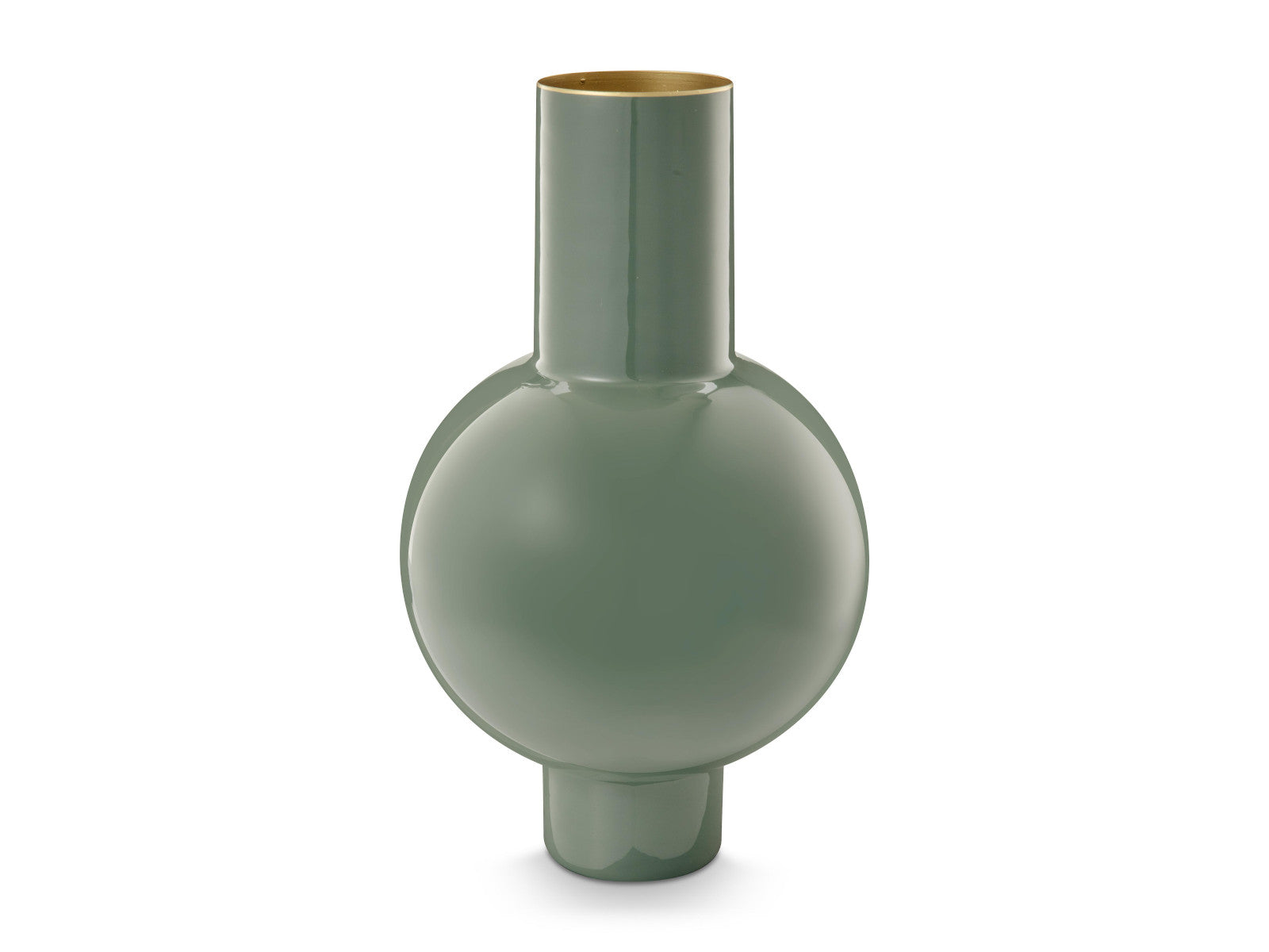 PIP STUDIO Vase Metall mittel grün 24x40cm