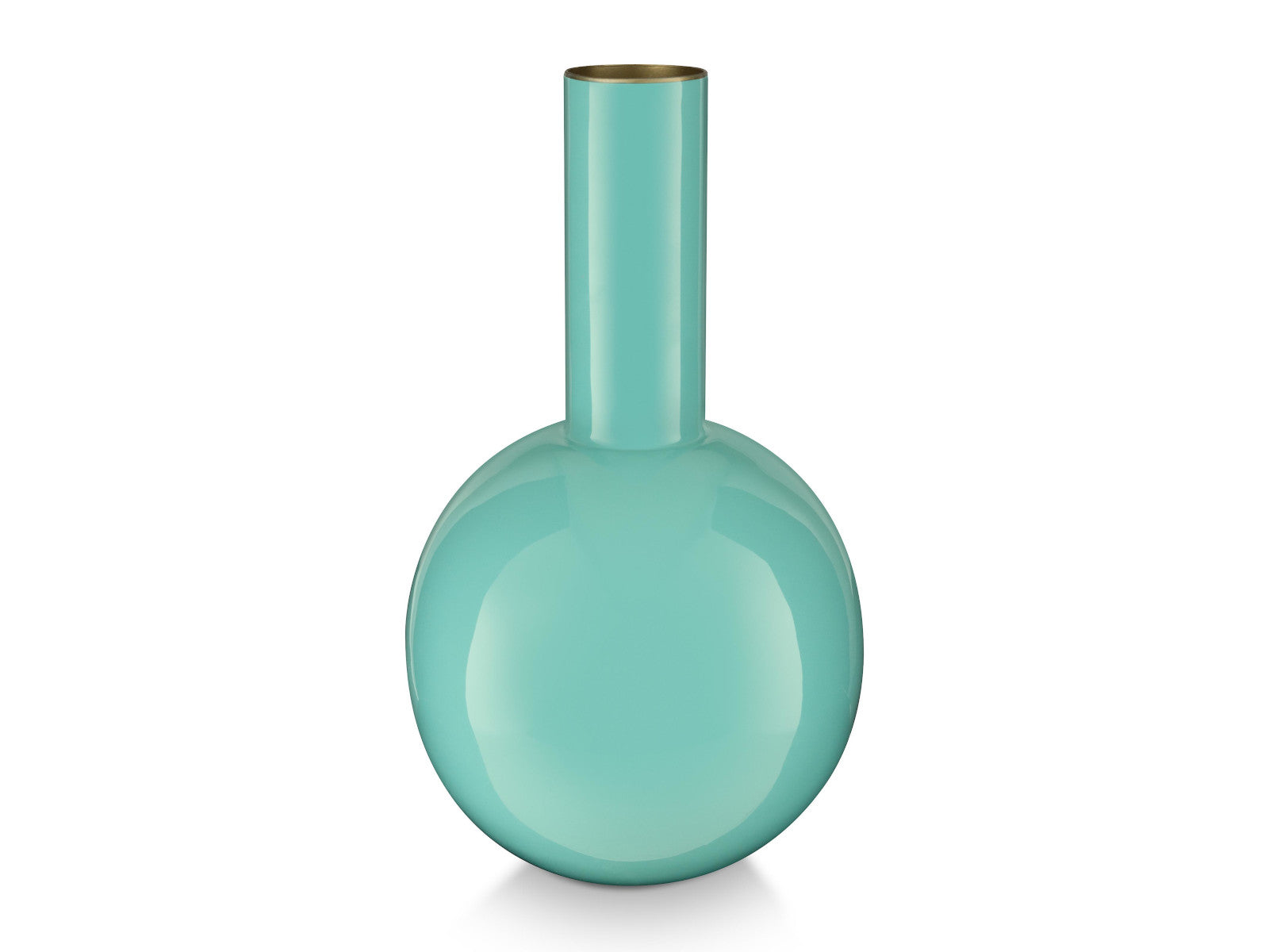 PIP STUDIO Vase Metal Small Bright Blue 15x26cm