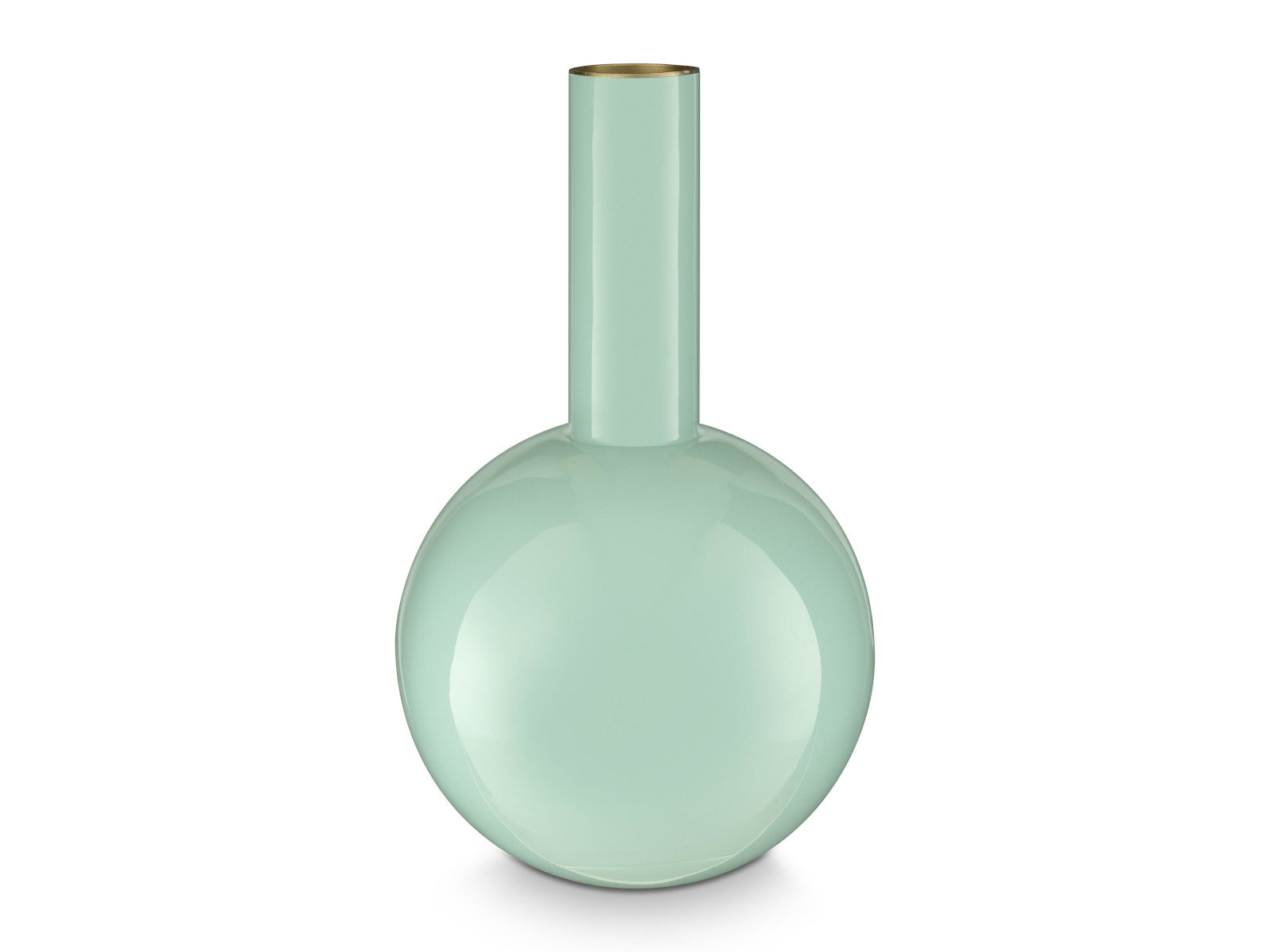 PIP STUDIO Vase Metal Medium Blue 19x33cm