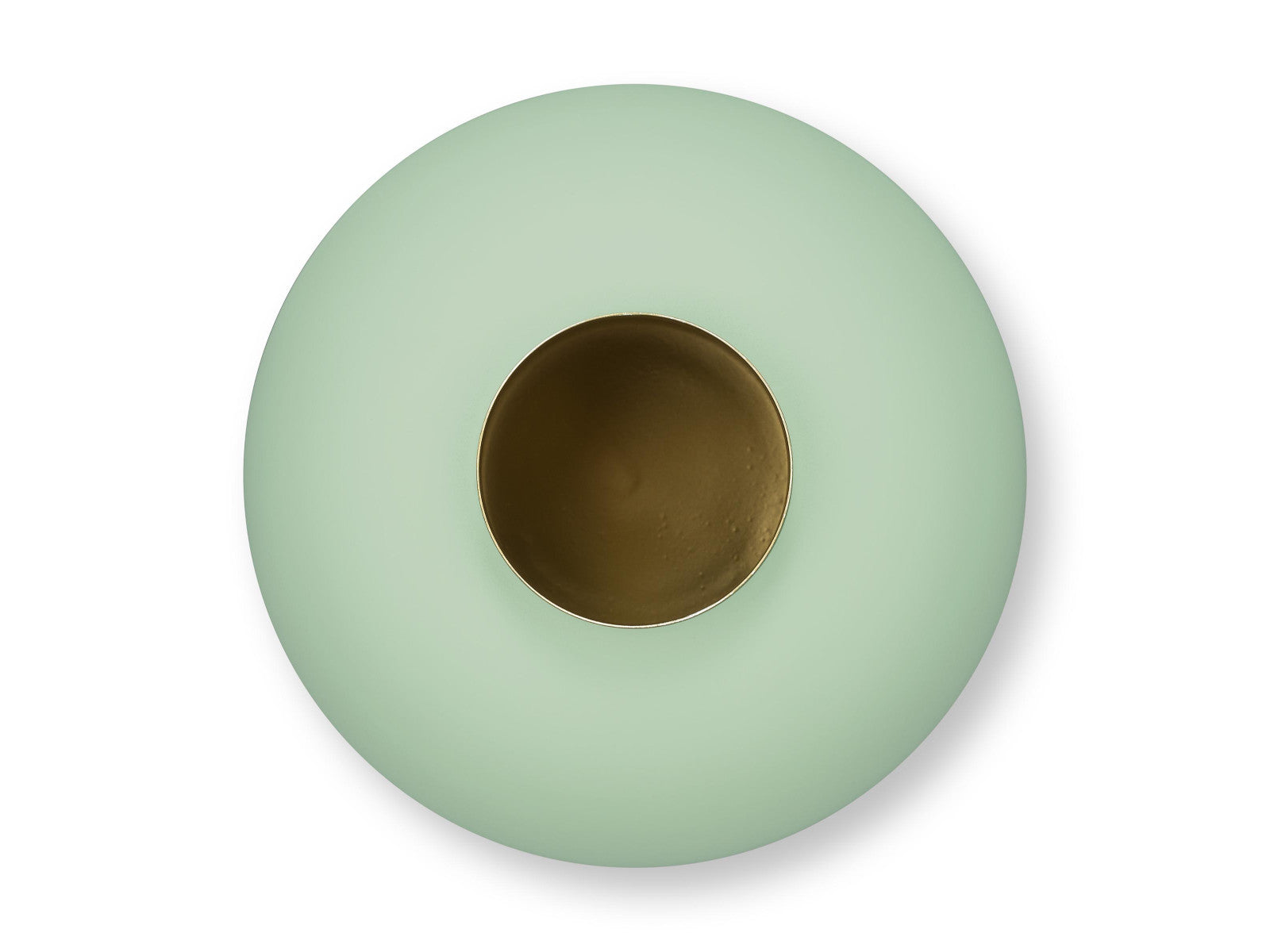 PIP STUDIO Matt Bright Green Vase Metal 23cm - Produktbild 2